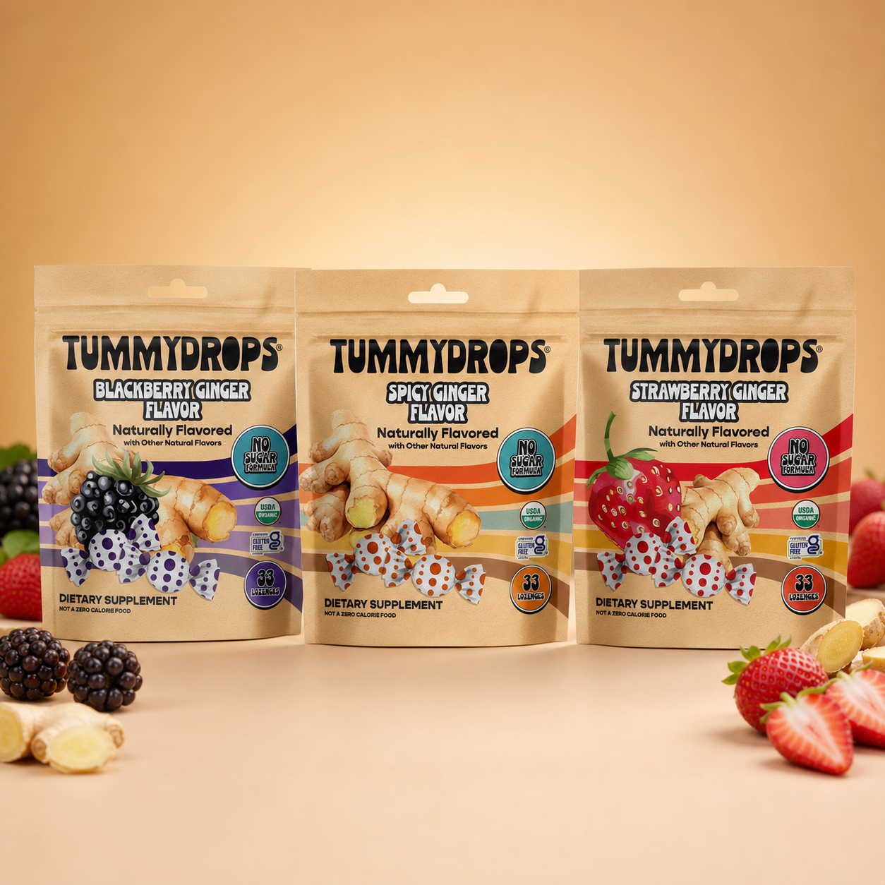 The No Sugar Ginger Tummydrops Collection - BUNDLE & SAVE 25%