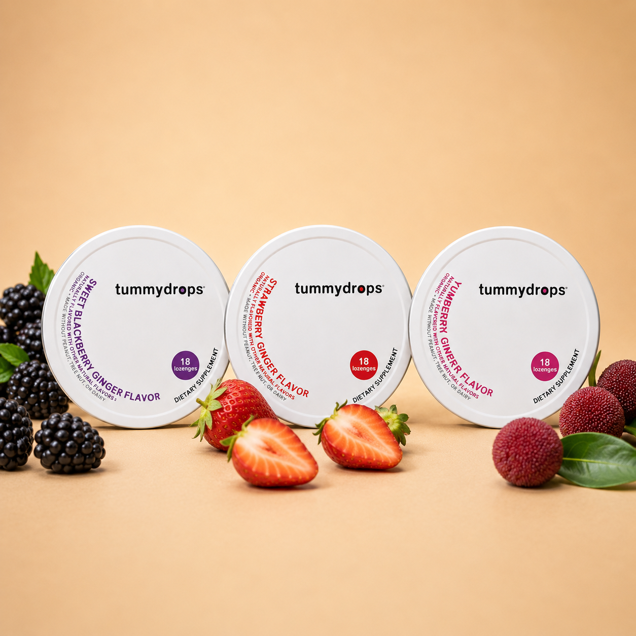 Berry Goodness Ginger Bundle (Strawberry, Blackberry & Yumberry), 3 ct