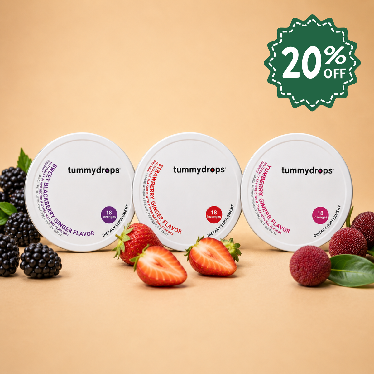 Berry Goodness Ginger Bundle (Strawberry, Blackberry, Yumberry)  - Bundle & Save 20%