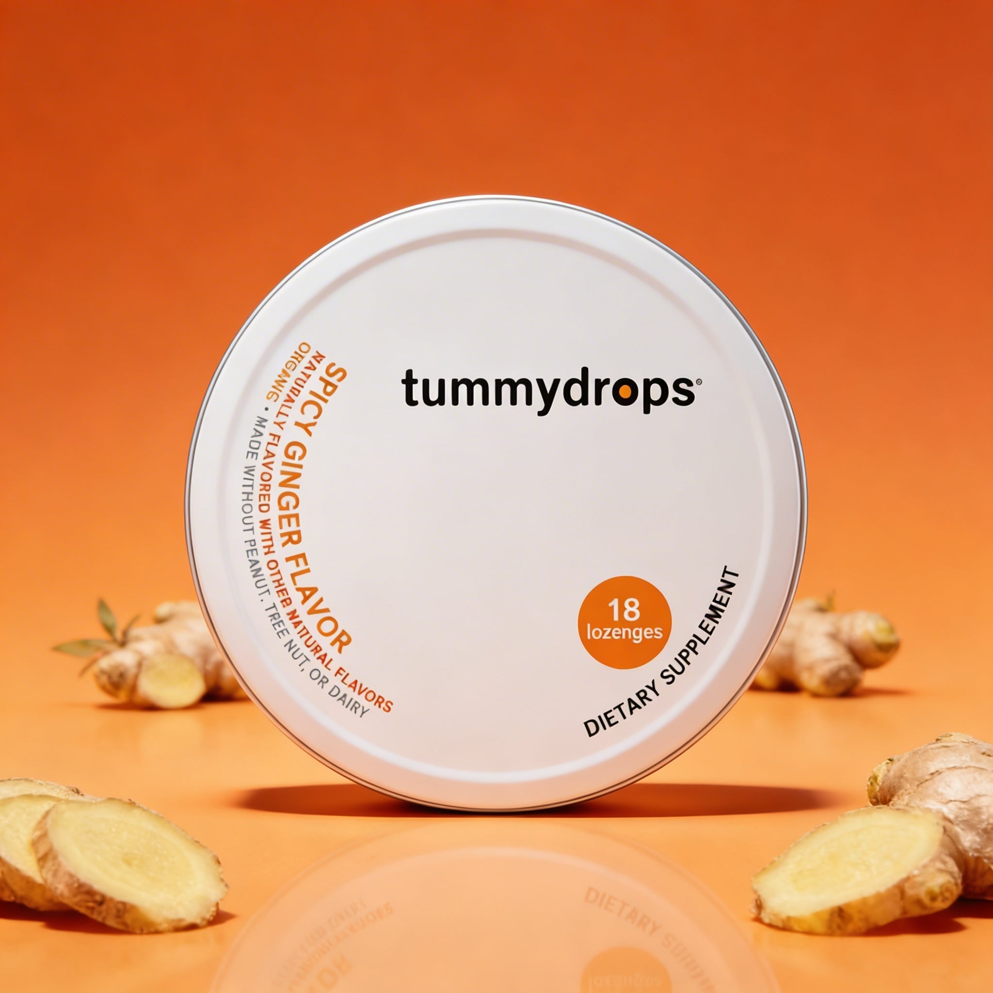 Spicy Ginger Tummydrops, 18 ct