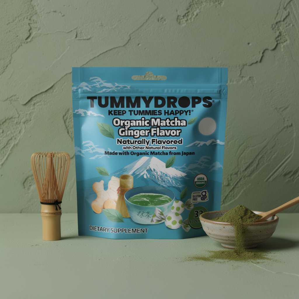 Matcha Ginger Tummydrops, 33 ct