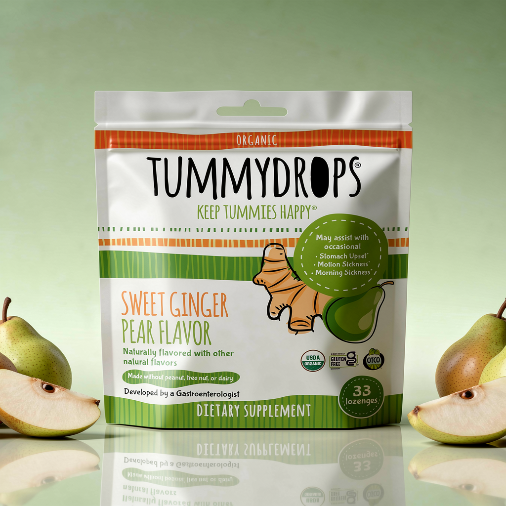 Sweet Pear Ginger Tummydrops, 33 ct