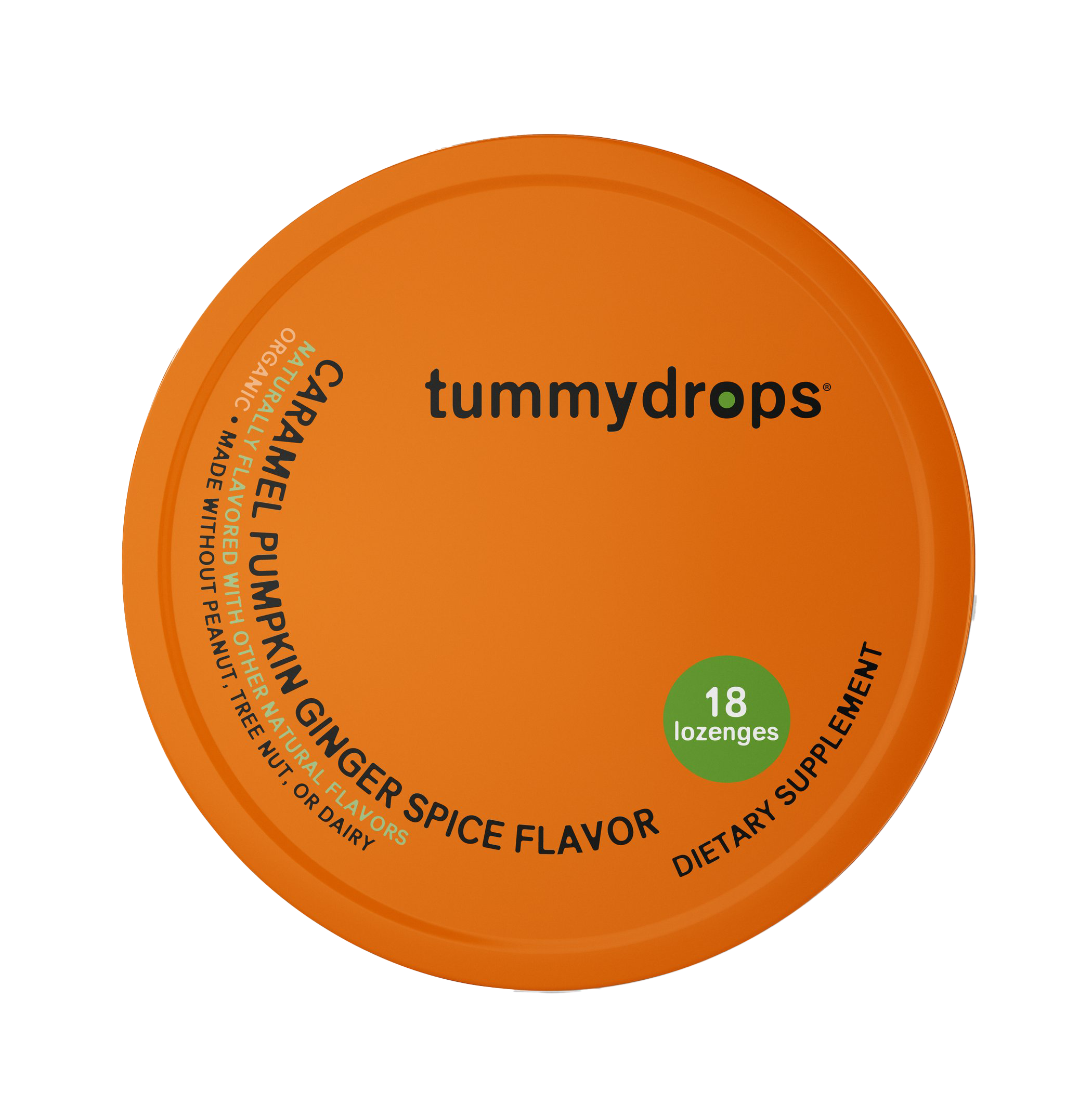 Caramel Pumpkin Ginger Tummydrops, 18 ct